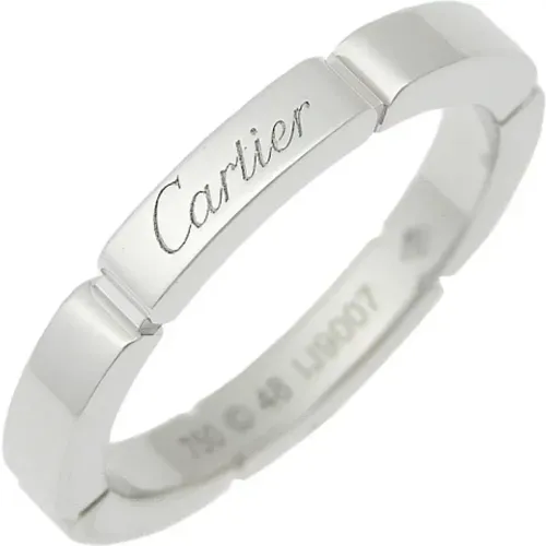 Pre-owned Jewellery, female, , Size: ONE SIZE Pre-owned White Gold rings - Cartier Vintage - Modalova