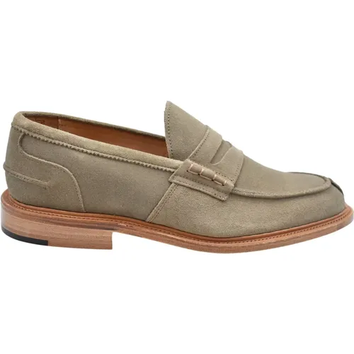 Loafers, male, , Size: 8 1/2 US Men Shoes Laced Visone Ss23 - Tricker's - Modalova