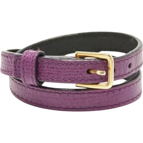 Pre-owned Jewellery, female, , Size: ONE SIZE Pre-owned Leather bracelets - Yves Saint Laurent Vintage - Modalova