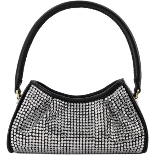 Small Dimple Handbag - - Silver/ - Strass , female, Sizes: ONE SIZE - Elleme - Modalova