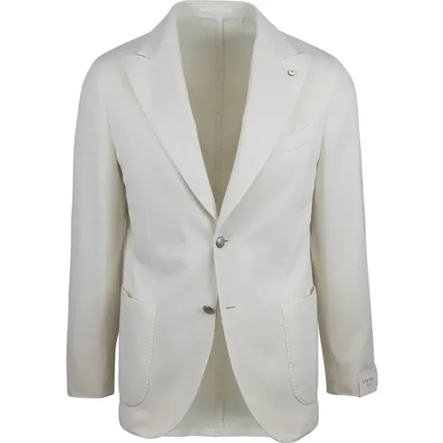 Blazers, male, , Size: L Classic Jacket Cotton Cashmere - Lubiam - Modalova