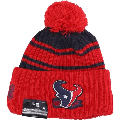 Beanies, male, , Size: ONE SIZE Houston Texans Pom Pom Beanie Hat - new era - Modalova