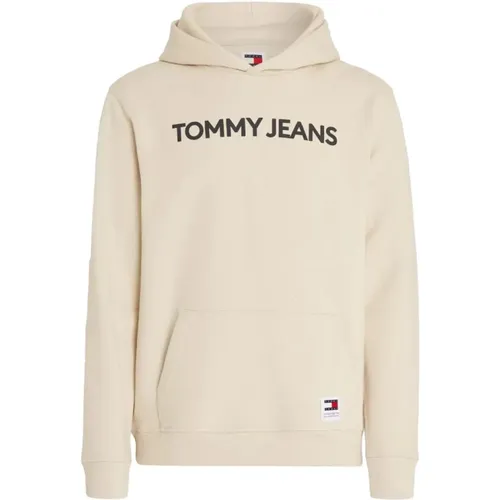 Hoodies, male, , Size: L Classic Sweatshirt Statement Fashion - Tommy Hilfiger - Modalova