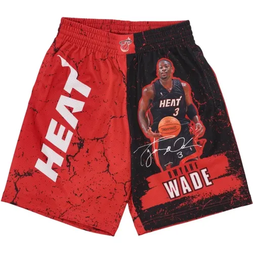 Sportswear, male, , Size: XL NBA Burst Basketball Shorts Dwyane Wade - Mitchell & Ness - Modalova