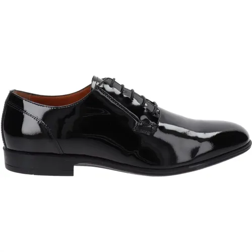 Leather Men's Lace-up Shoes , male, Sizes: 10 UK, 7 UK - Nerogiardini - Modalova