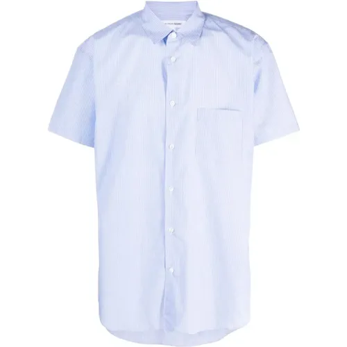 White Striped Shirt , male, Sizes: L - Comme des Garçons - Modalova