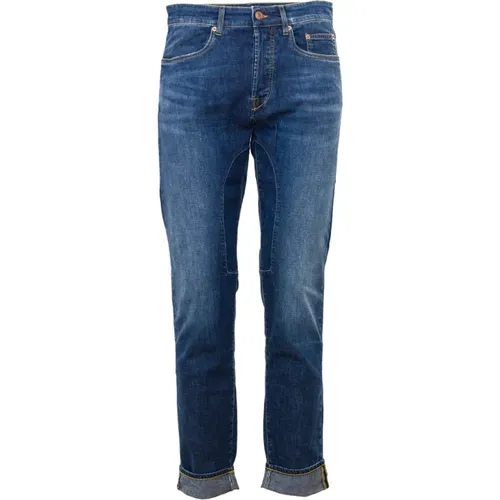Umweltfreundliche Medium Wash Denim Jeans , Herren, Größe: W35 - Siviglia - Modalova