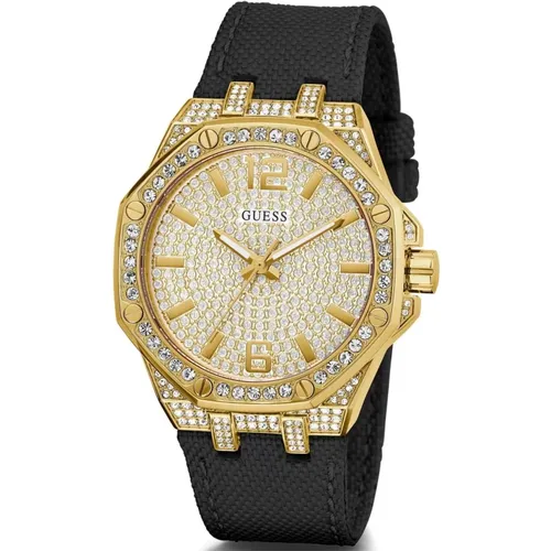 Shimmer Voll Kristall Nylon Uhr - Guess - Modalova