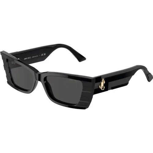 Stilvolle Sonnenbrille in Schwarz , Damen, Größe: 53 MM - Jimmy Choo - Modalova