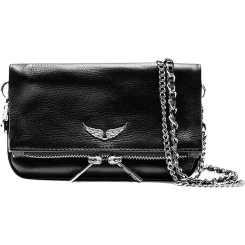 Schwarze Rock Nano Pouch Schultertasche - Zadig & Voltaire - Modalova