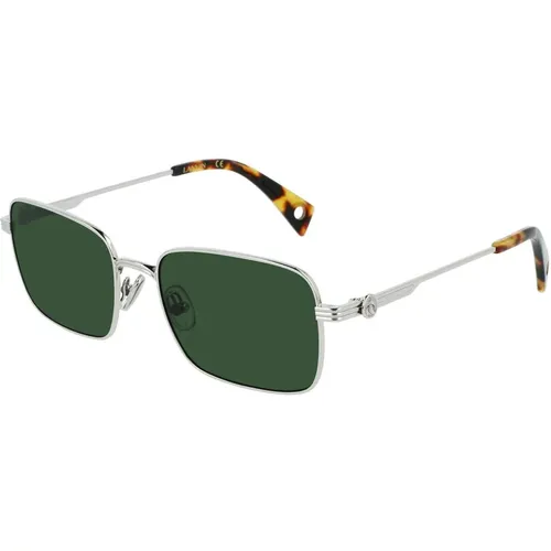 Sunglasses, unisex, , Size: ONE SIZE Grey Metal Sunglasses - Lanvin - Modalova