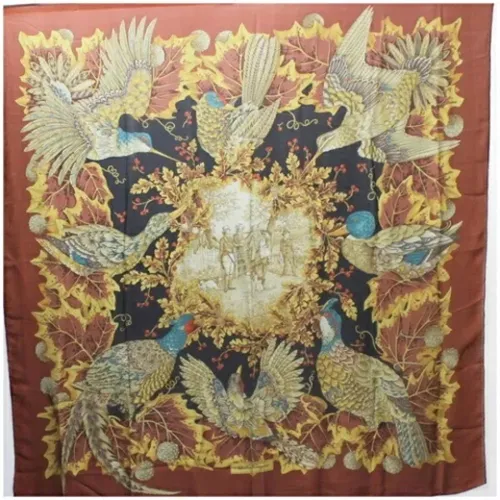 Pre-owned Silk scarves , female, Sizes: ONE SIZE - Salvatore Ferragamo Pre-owned - Modalova