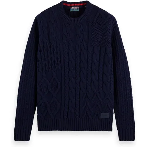 Textured Sweater , male, Sizes: M - Scotch & Soda - Modalova