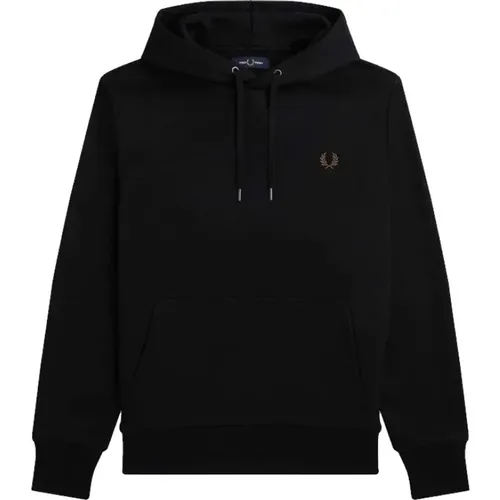 Hoodies, male, , Size: XL Laurel Wreath Hooded Sweatshirt - Fred Perry - Modalova