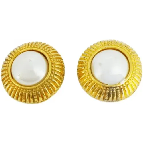 Pre-owned Jewellery, female, , Size: ONE SIZE Pre-owned Metal earrings - Chanel Vintage - Modalova