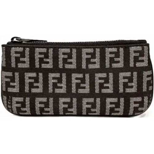 Pre-owned Clutches, female, , Size: ONE SIZE Pre-owned Canvas wallets - Fendi Vintage - Modalova