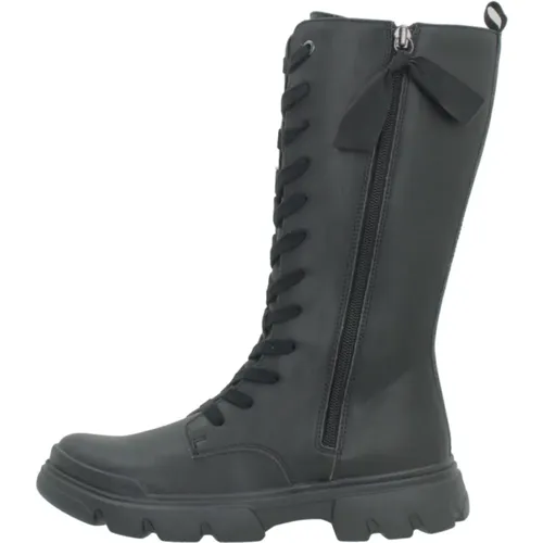 Schnürstiefel Junette Girl Stil , Damen, Größe: 37 EU - Geox - Modalova