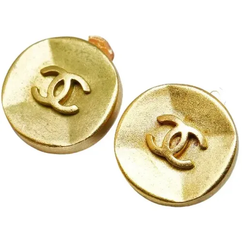 Pre-owned Jewellery, female, , Size: ONE SIZE Pre-owned Metal earrings - Chanel Vintage - Modalova