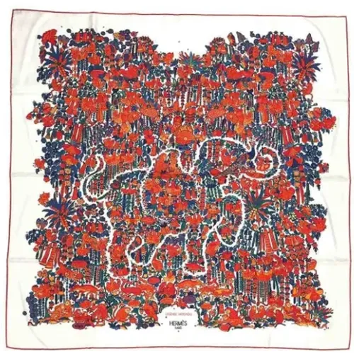 Pre-owned Scarves, female, , Size: ONE SIZE Pre-owned Silk scarves - Hermès Vintage - Modalova