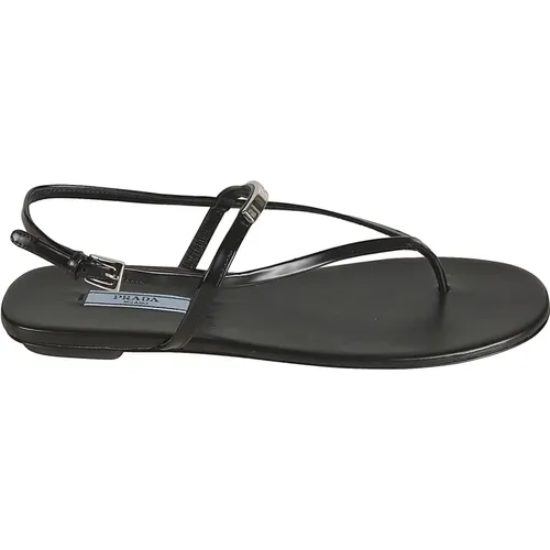 Classic Flat Sandals , female, Sizes: 5 UK - Prada - Modalova