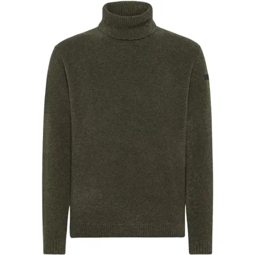 Turtlenecks, male, , Size: L High Neck Bouclé Wool Blend Sweater - RRD - Modalova