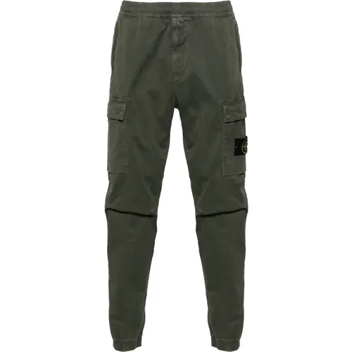 Trousers with Pockets and Drawstring , male, Sizes: W29, W31, W30 - Stone Island - Modalova