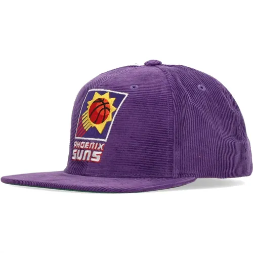 Caps, male, , Size: ONE SIZE Phoenix Suns Velvet Snapback Cap - Mitchell & Ness - Modalova