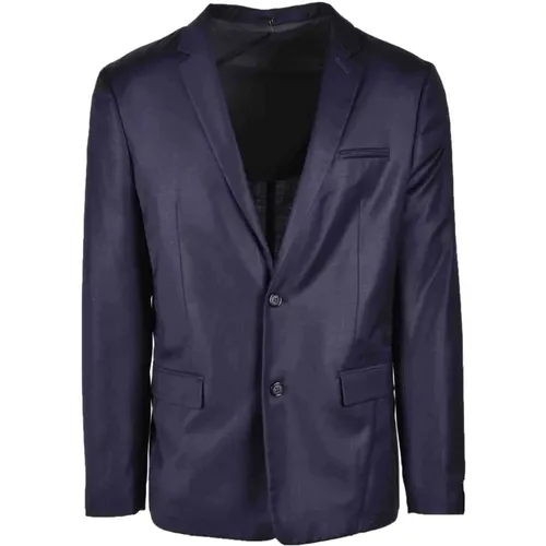 Blazers, male, , Size: XL Elegant Wool Blend Jacket - Paolo Pecora - Modalova