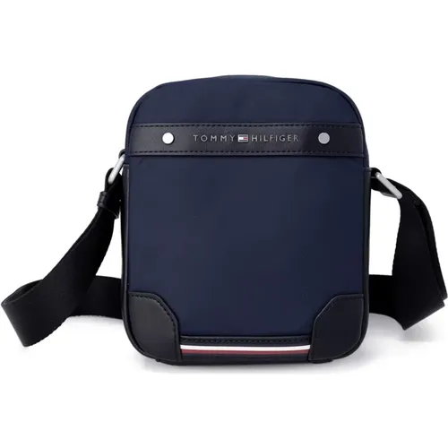 Messenger Bags, male, , Size: ONE SIZE Polyester Shoulder Bag with Zip - Tommy Hilfiger - Modalova