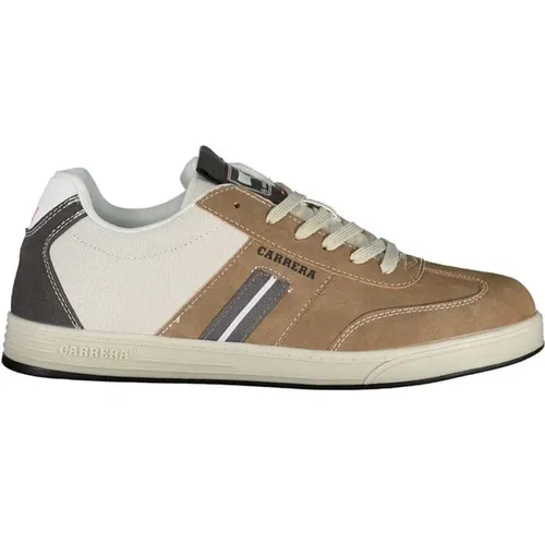 Braune Sneakers mit Kontrastierenden Details , Herren, Größe: 43 EU - Carrera - Modalova