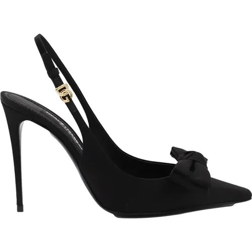 Bow Stiletto Pumps , female, Sizes: 7 1/2 UK, 7 UK, 4 1/2 UK, 6 UK, 5 1/2 UK, 5 UK, 4 UK - Dolce & Gabbana - Modalova