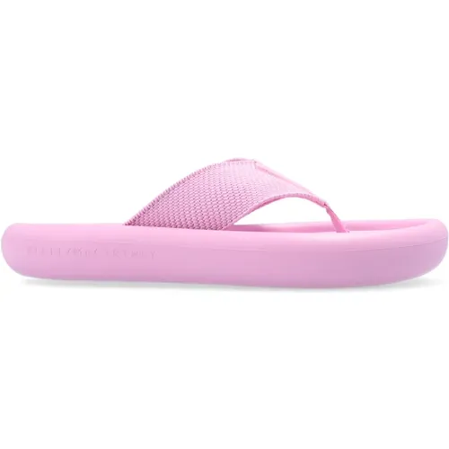 Flip Flops, female, , Size: 10 US Air Slides Rubber Sole Logo Detail - Stella Mccartney - Modalova