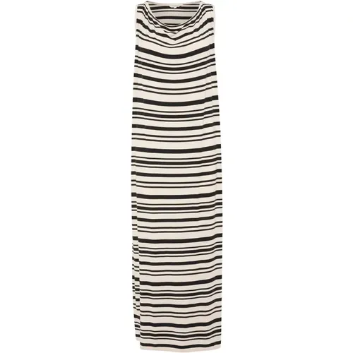 Black Stripe Relaxed Fit Dress , female, Sizes: 2XL, L, XL, 3XL, S, M - Part Two - Modalova