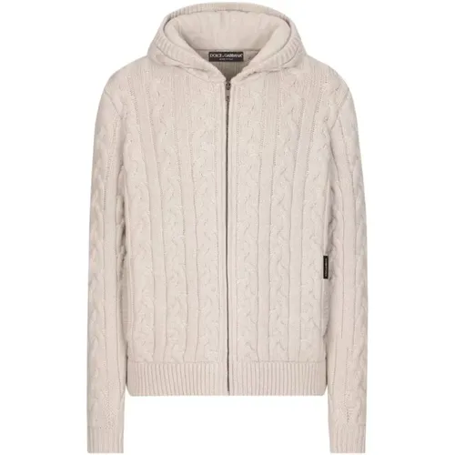 Cable Knit Kapuzenpullover - Dolce & Gabbana - Modalova