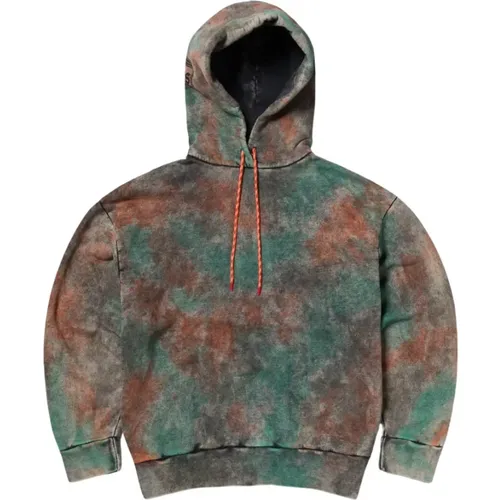 Hoodies, male, , Size: L Multicolour Hooded Sweater - Aries - Modalova