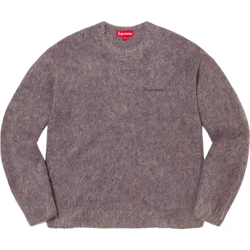 Lila Mohair Pullover Limitierte Auflage - Supreme - Modalova