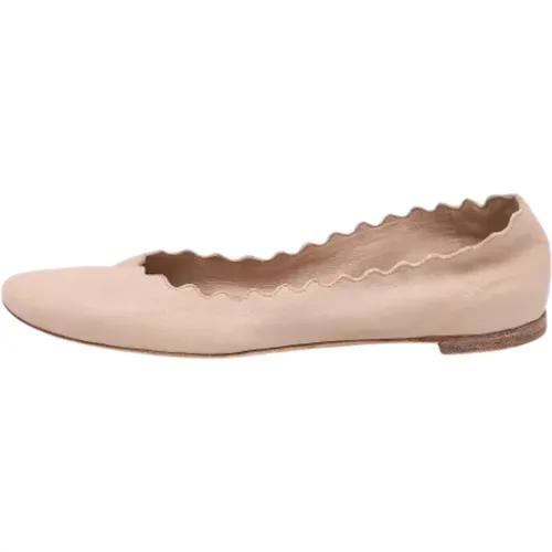 Pre-owned Flats, female, , Size: 5 US Pre-owned Leather flats - Chloé Pre-owned - Modalova