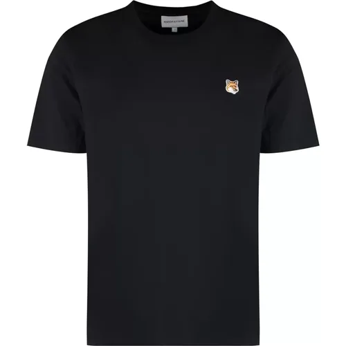 T-Shirts,Fox Head Patch T-Shirt - Maison Kitsuné - Modalova