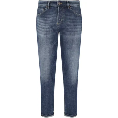 Slim Denim Jeans, Blau, Knopfverschluss - PT Torino - Modalova