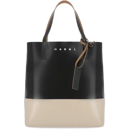 Mehrfarbige Shopper Tasche mit Kontrastierendem Logo,Shoulder Bags - Marni - Modalova