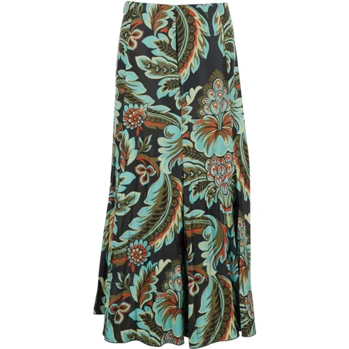 Midi Skirts, female, , Size: XS Printed MultiColour Skirt - ETRO - Modalova