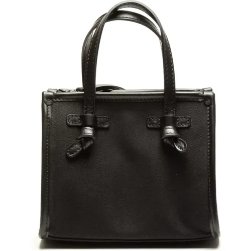 Marcella Leather and Fabric Bag , female, Sizes: ONE SIZE - Gianni Chiarini - Modalova