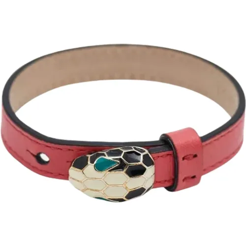 Pre-owned Leather bracelets , female, Sizes: ONE SIZE - Bvlgari Vintage - Modalova