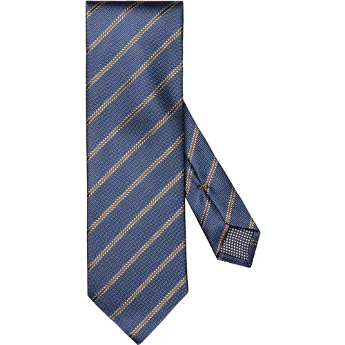 Striped Silk Tie , male, Sizes: ONE SIZE - Eton - Modalova