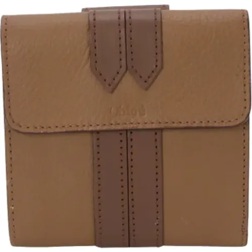 Pre-owned Wallets, female, , Size: ONE SIZE Pre-owned Leather wallets - Chloé Pre-owned - Modalova