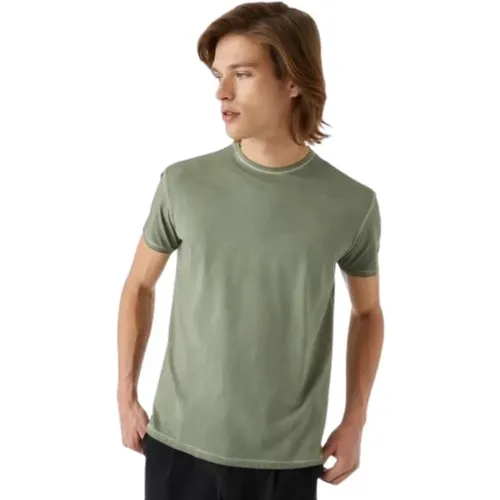 Washed Elasticized T-Shirt , male, Sizes: 3XL - RRD - Modalova