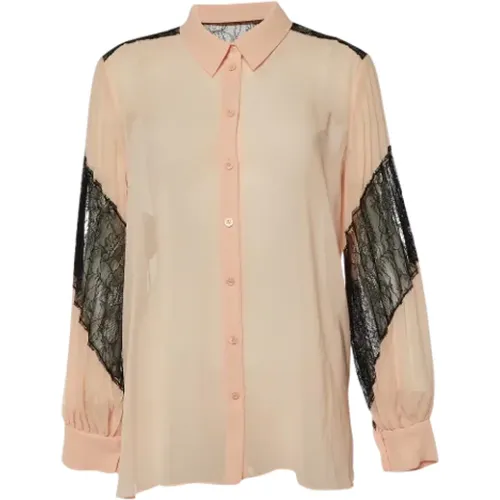 Pre-owned Shirts & Blouses, female, , Size: M Pre-owned Lace tops - Moschino Pre-Owned - Modalova