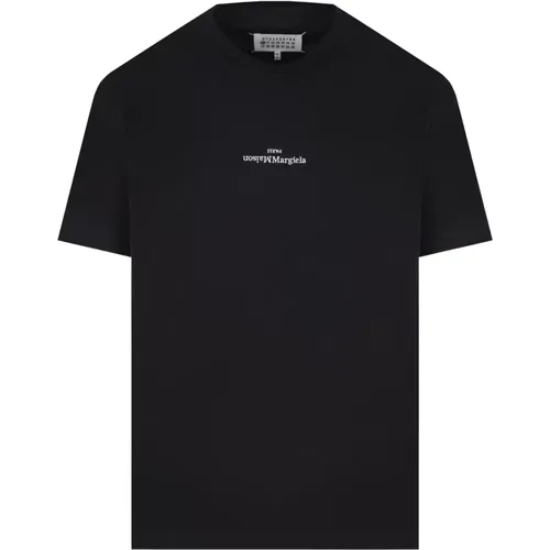 Cotton Jersey T-shirt with Embroidered Logo , male, Sizes: S - Maison Margiela - Modalova