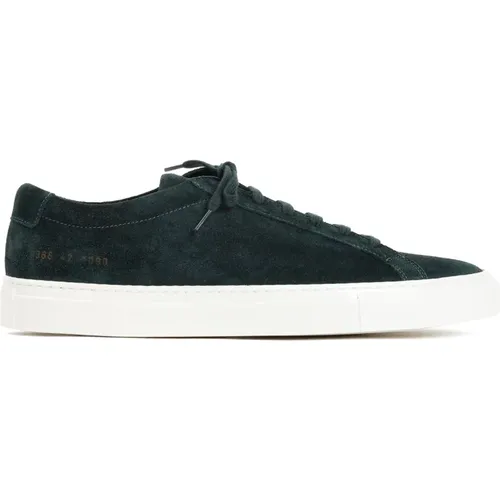 Suede Achilles Waxed Sneakers , male, Sizes: 7 UK - Common Projects - Modalova