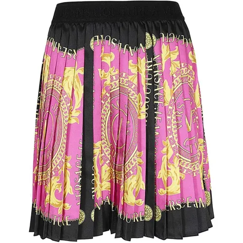 Fucsia Skirts for Women Aw23 , female, Sizes: S, M - Versace Jeans Couture - Modalova